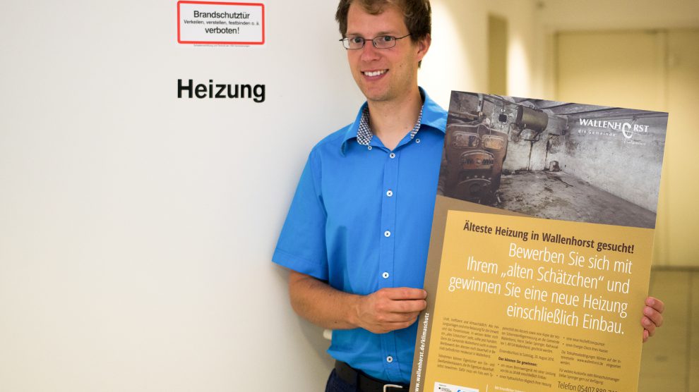 Auf der Suche nach „alten Schätzchen“: Wallenhorsts Klimaschutzmanager Stefan Sprenger. Foto: Gemeinde Wallenhorst / André Thöle