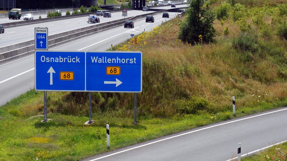 Autobahn 1 und Bundesstraße 68 in Wallenhorst. Archivfoto: Rothermundt / Wallenhorster.de