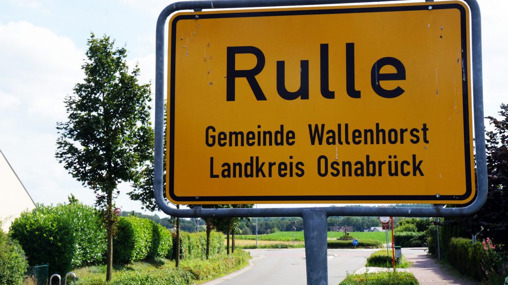 Ortsschild in Rulle. Symbolfoto: Wallenhorster.de