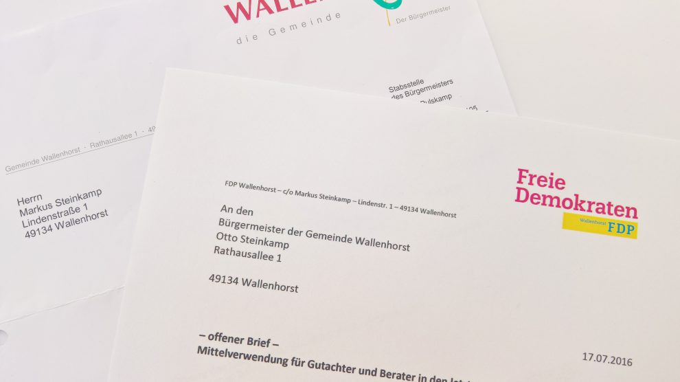 Angestoßen wurde der Dialog durch den offenen Brief der Liberalen. Foto: FDP Wallenhorst