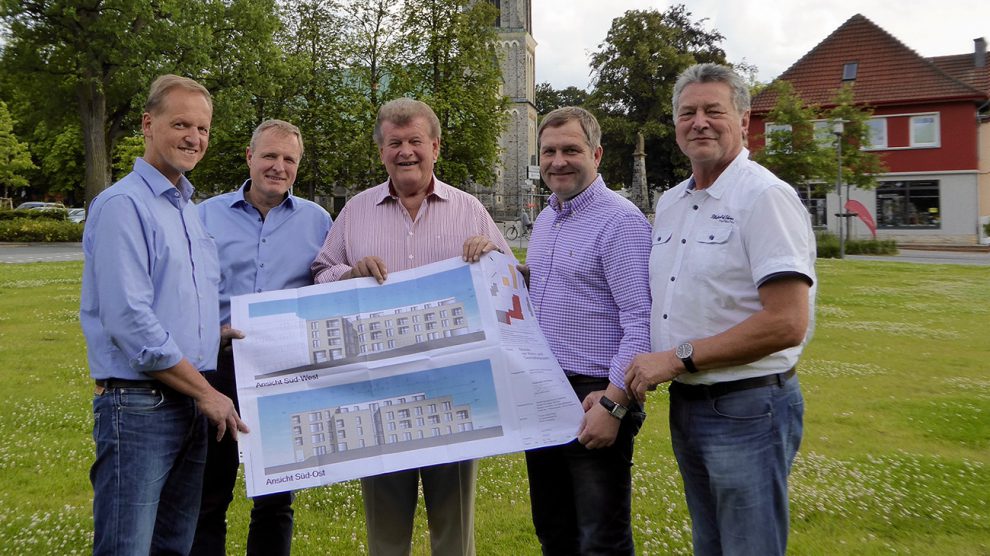 v.l.n.r.: Markus Wiekowski, Martin Lange, Alfons Schwegmann, Guido Pott, Hubert Pohlmann. Foto: SPD Wallenhorst