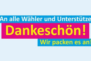 Die Wallenhorster FDP dankt allen Wählern nach der Kommunalwahl 2016. Grafik: FDP Wallenhorst