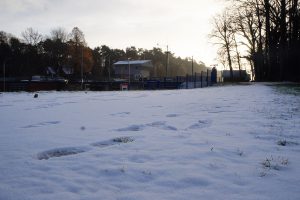 Schnee an der Hollager Schleuse. Foto: Wallenhorster.de