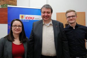 Der neue Vorstand des CDU Ortsverbands Wallenhorst: Nadine Klumpe, Holger Pellmann und Lukas Havliza. Foto: CDU Wallenhorst