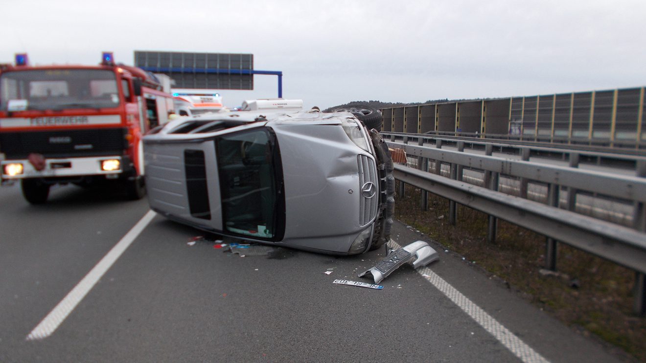 Schwerer Verkehrsunfall auf der A1. Foto: Polizeiinspektion Osnabrück/ots