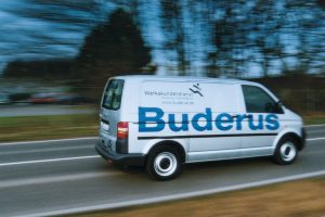 Ein Servicewagen der Firma Buderus. Die Wallenhorster EnergieGenossenschaft besucht das Unternehmen. Foto: Buderus