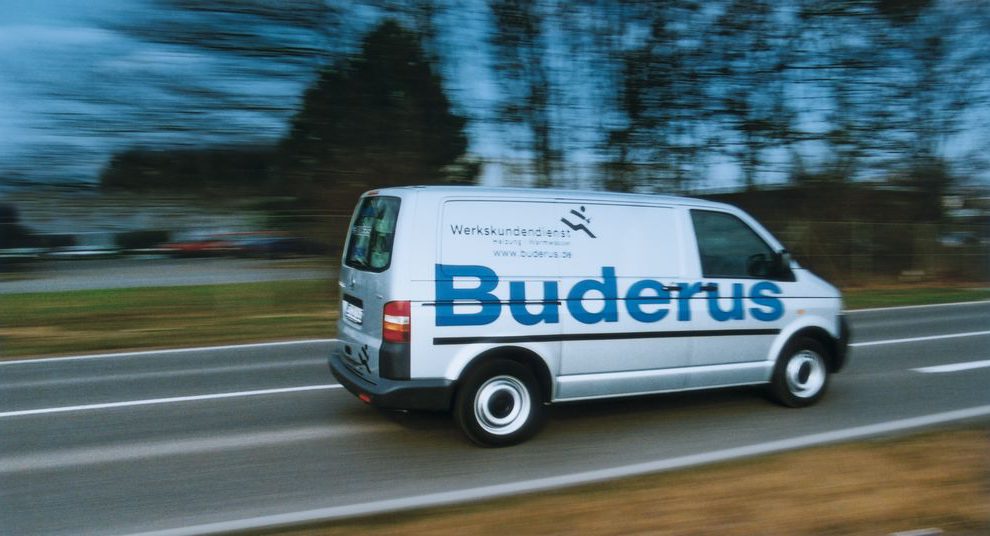 Ein Servicewagen der Firma Buderus. Die Wallenhorster EnergieGenossenschaft besucht das Unternehmen. Foto: Buderus