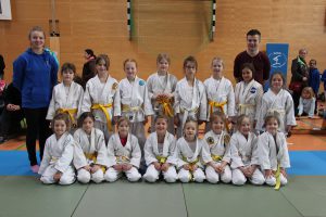 Die Judoka von Blau-Weiss Hollage bei ihrer erfolgreichen Meisterschaft. Foto: Blau-Weiss Hollage