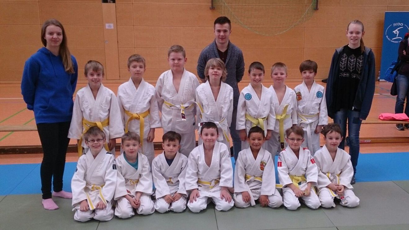 Die Judoka von Blau-Weiss Hollage bei ihrer erfolgreichen Meisterschaft. Foto: Blau-Weiss Hollage