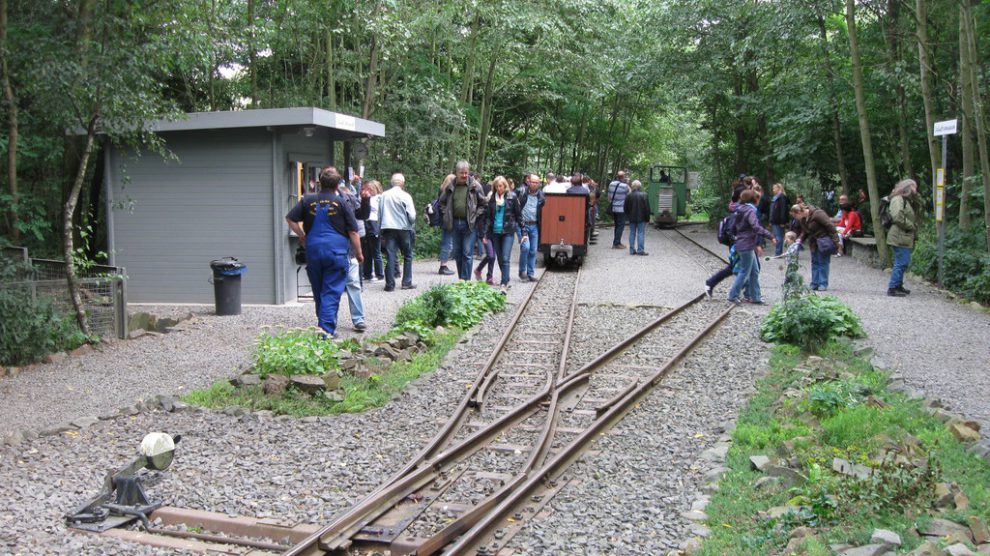 Mit der Feldbahn rund um den Piesberg. Ab 2018 auch bis Wallenhorst Lechtingen. Foto: Stadt Osnabrück, Karl-Heinz Uthmann