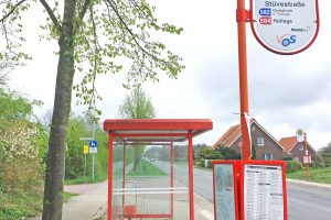 Eine Bushaltestelle in Wallenhorst. Foto: Rothermundt / Wallenhorster.de