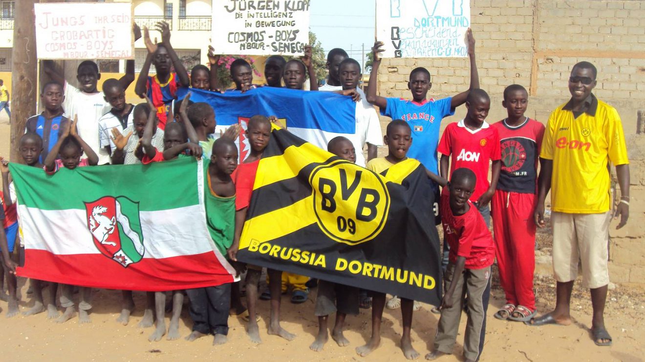 Der BVB (Borussia Dortmund) und Trainer Jürgen Klopp sind im Senegal ein Begriff. Foto: privat