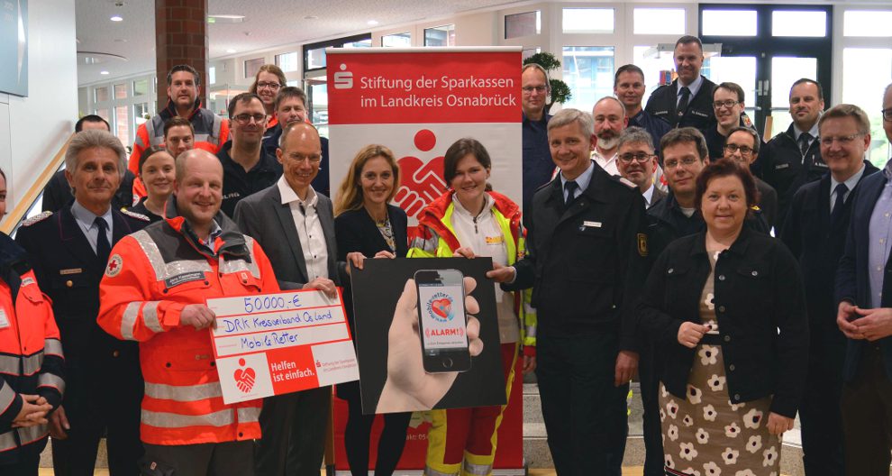 Partner für schnelle Hilfe im Notfall: Landkreis und Stadt Osnabrück haben gemeinsam mit Hilfsorganisationen und Feuerwehren das Projekt „Mobile Retter“ gestartet. Foto: Landkreis Osnabrück/Henning Müller-Detert