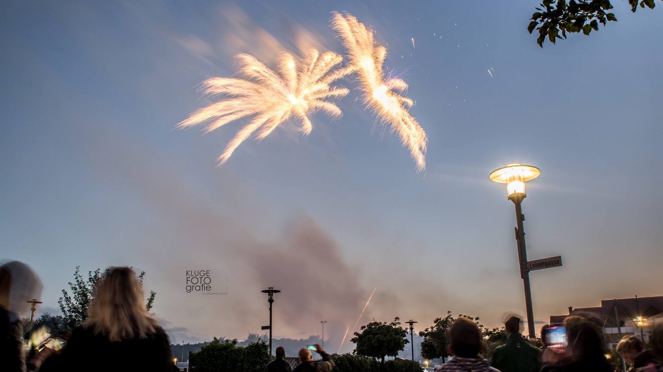 Ein tolles Feuerwerk gab es zum großen Jubiläum der 50. Wallenhorster Klib am Freitagabend. Fotos: KLUGE fotografie