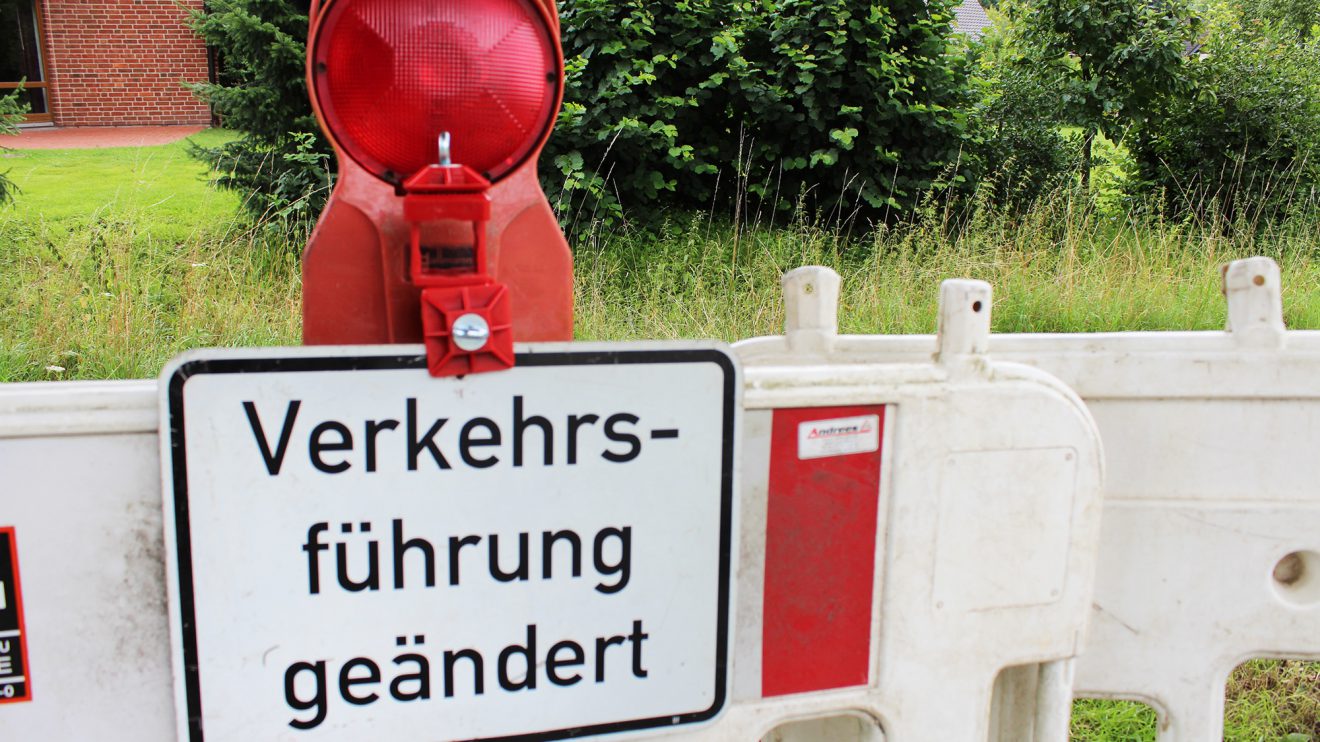 Die Verkehrsführung wurde für die neue Fahrradstraße geändert. Foto: Wallenhorster.de