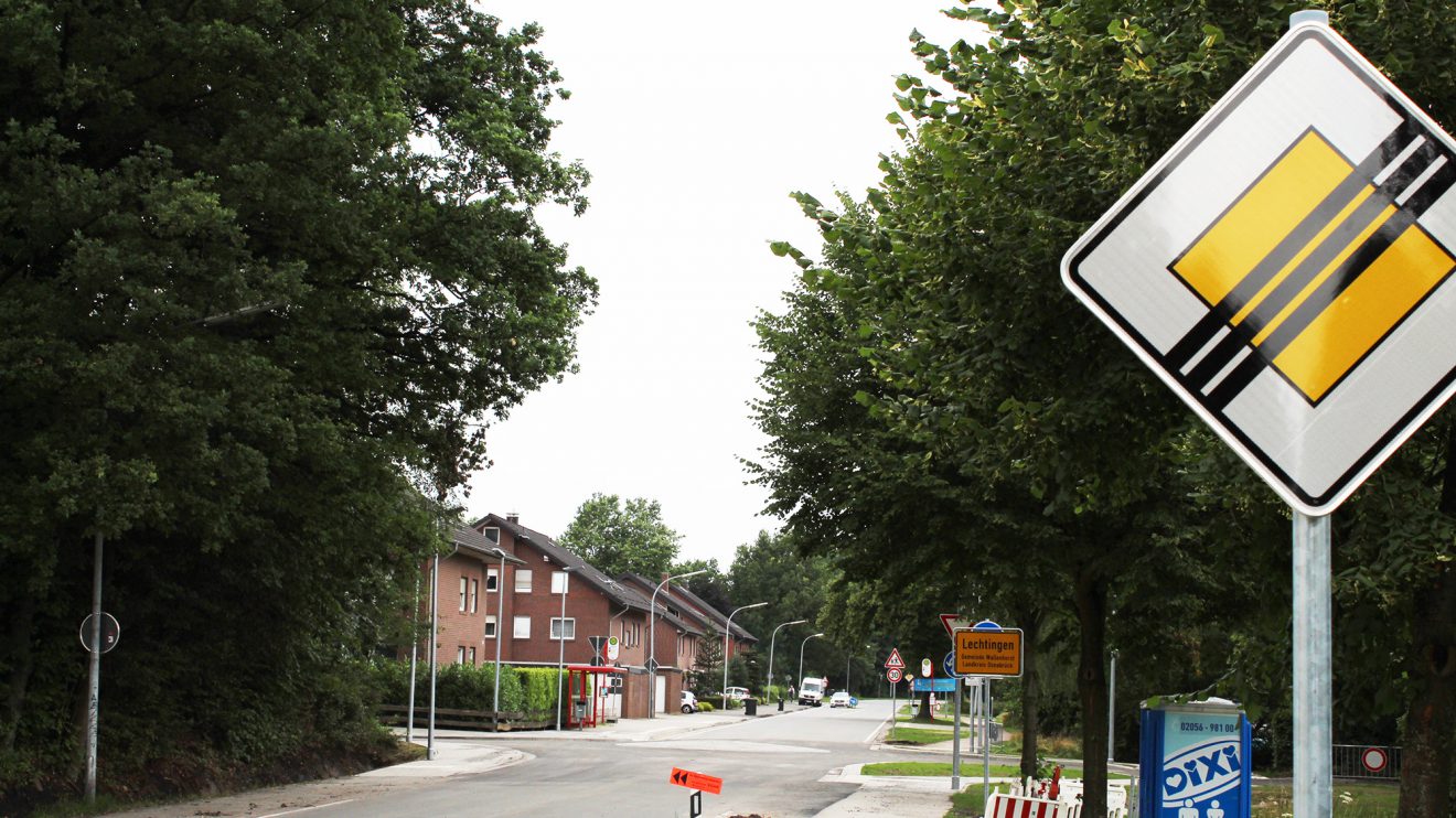 Der neue Minikreisel in Wallenhorst-Lechtingen an der Osnabrücker Straße. Foto: Wallenhorster.de