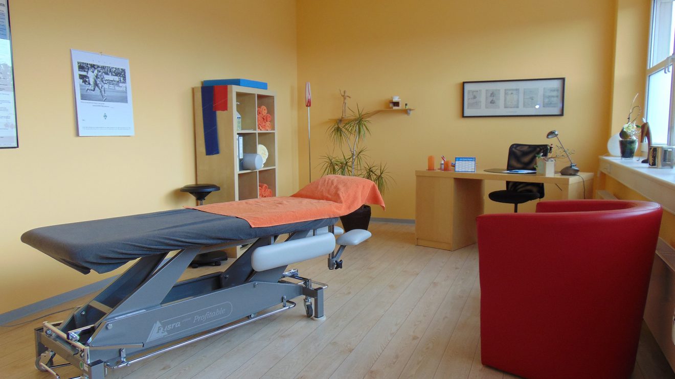 Ein Behandlungsraum der Ganzheitlichen integrativen Physiotherapie in Wallenhorst. Foto: GiP Wallenhorst