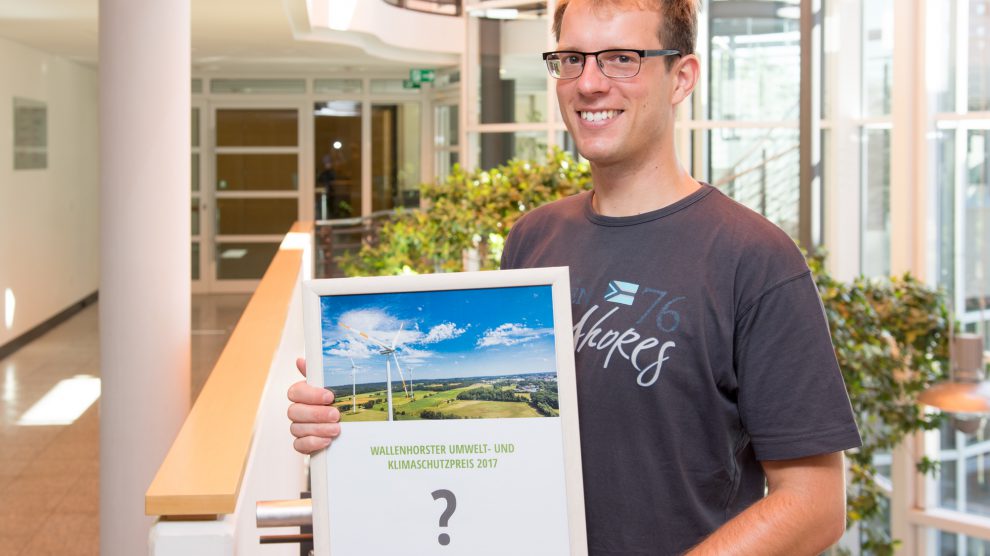 Bewerbungen für den Wallenhorster Umwelt- und Klimaschutzpreis nimmt Stefan Sprenger bis Ende Oktober entgegen. Foto: André Thöle