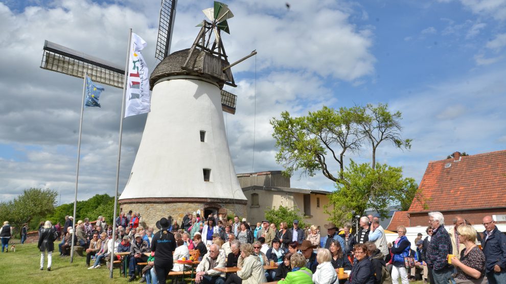 Großer Andrang und Begeisterung herrschte auch auf dem vergangenen Mühlenmarkt an der Lechtinger Windmühle. Foto: Windmühle Lechtingen e.V.