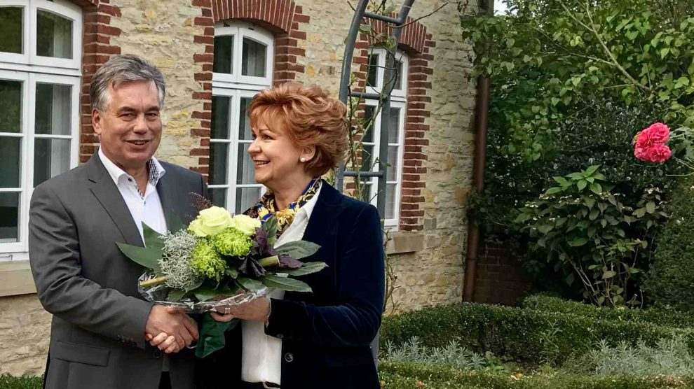 Clemens Lammerskitten mit Barbara Havliza aus Wallenhorst, der vielleicht zukünftigen Justizministerin für Niedersachsen. Foto: Wahlkreisbüro Lammerskitten