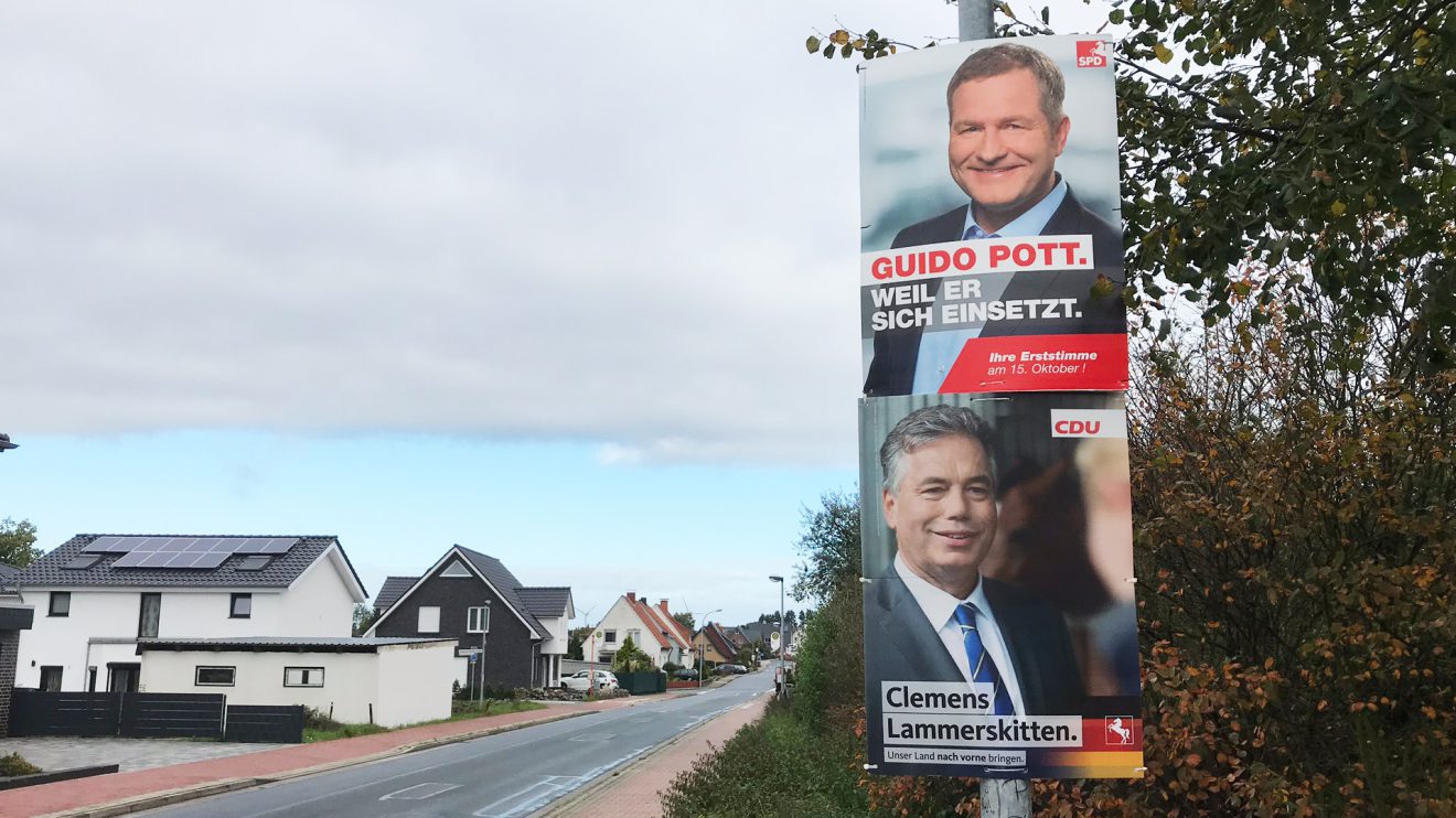 Die Kontrahenten um das Direktmandat im Wahlkreis 75: Guido Pott oben auf, darunter Clemens Lammerskitten. Foto: Wallenhorster.de