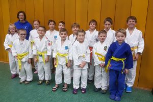 Die Judoka von Blau-Weiss Hollage beim diesjährigen Bärenpokal. Foto: Blau-Weiss-Hollage