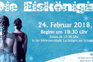 Die Abteilung Dance der Sportfreunde Lechtingen e.V. führen das Musical „Die Eiskönigin“ im Februar 2018 auf. Foto: SF Lechtingen / Dance