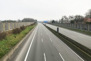 So ruhig und leer ist die A1 bei Wallenhorst nur aufgrund der aktuellen Vollsperrung zwischen Bramsche und dem Lotter Kreuz. Foto: Wallenhorster.de