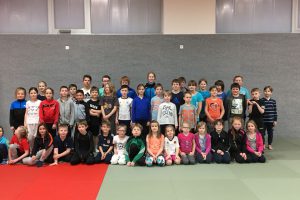 Die Judo-Safari in der neuen Hollager Trainingshalle. Foto: Blau-Weiss Hollage