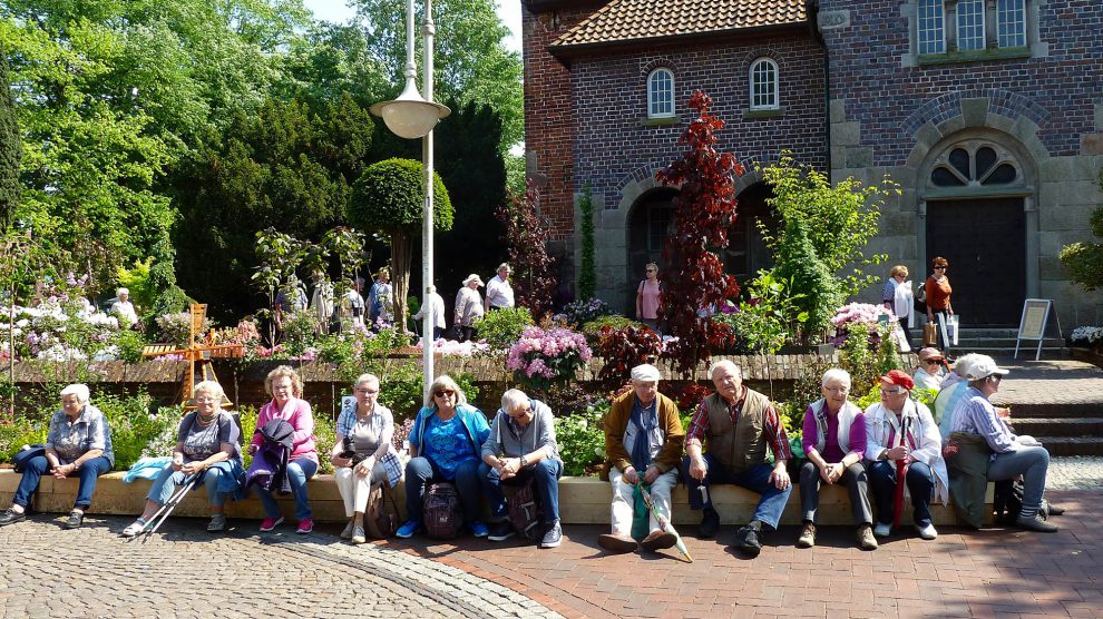 Kurze Pause an einem erlebnisreichen Tag in Westerstede. Foto: Kurt Flegel