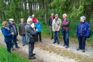 Pflanzenkundler Prof. Dr. Konrad Arndt bringt den Schnatgängern die heimische Flora näher. Foto: Gemeinde Wallenhorst