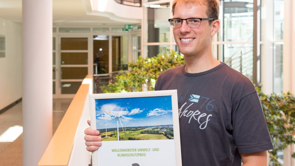 Bewerbungen für den Wallenhorster Umwelt- und Klimaschutzpreis nimmt Stefan Sprenger bis Ende Oktober entgegen. Foto: André Thöle