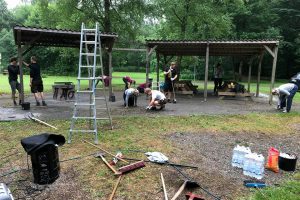 Die Wallenhorster Messdiener haben den Mehrgenerationenplatz im Bürgerpark wieder deutlich aufgewertet. Foto: Wallenhorster Messdiener