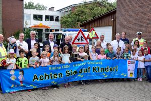 Zu Schuljahresbeginn führt der Landkreis Osnabrück zahlreiche Geschwindigkeitsmessungen im Umfeld von Schulen durch. Kontrollen wird es auch bei der Honigmoor-Grundschule in Bramsche-Epe geben. Foto: Landkreis Osnabrück/Hermann Pentermann