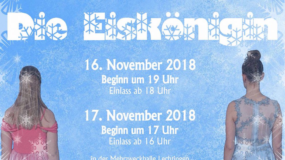 Die Eiskönigin wird im November wieder in Lechtingen als Musical aufgeführt- Hier zu sehen ist ein Plakatausschnitt. Foto: Sportfreunde Lechtingen