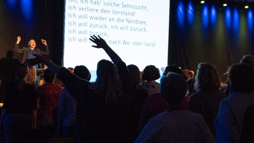 Das Rudelsingen in Wallenhorst erfreut sich wachsender Beliebtheit. Foto: Thomas Remme