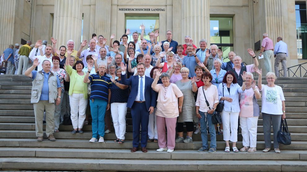 Zu Besuch in Hannover vor dem niedersächsischem Landtag. Foto: Wahlkreisbüro Guido Pott