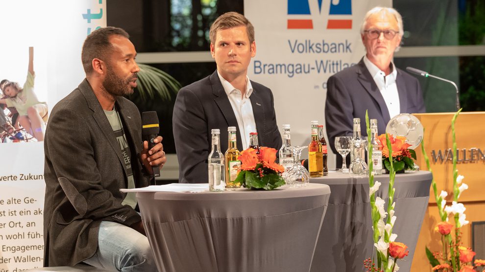 Daniel Thioune, Frank Willenborg und Manfred Glüsenkamp (von links) richten ihren Blick stets auf Lösungen. Foto: Thomas Remme