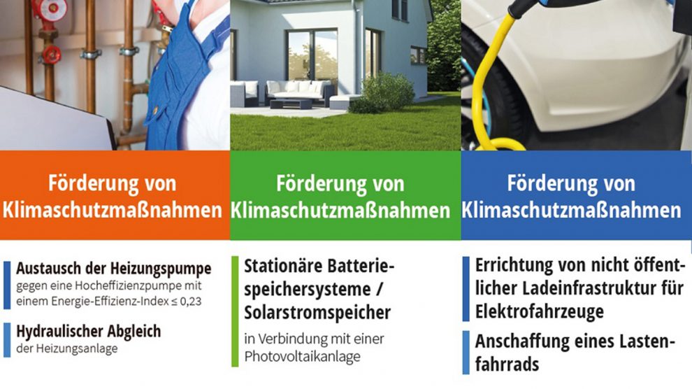 Förderflyer zum Klimaschutz. Foto: Gemeinde Wallenhorst