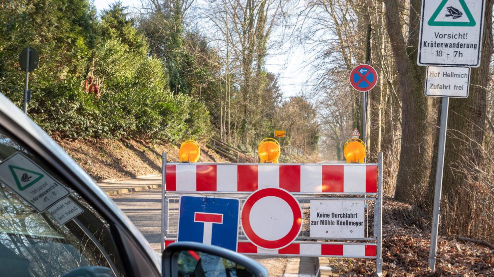 Zum Schutz von Amphibien werden einige Straßen in Wallenhorst gesperrt. Foto: Gemeinde Wallenhorst / Thomas Remme