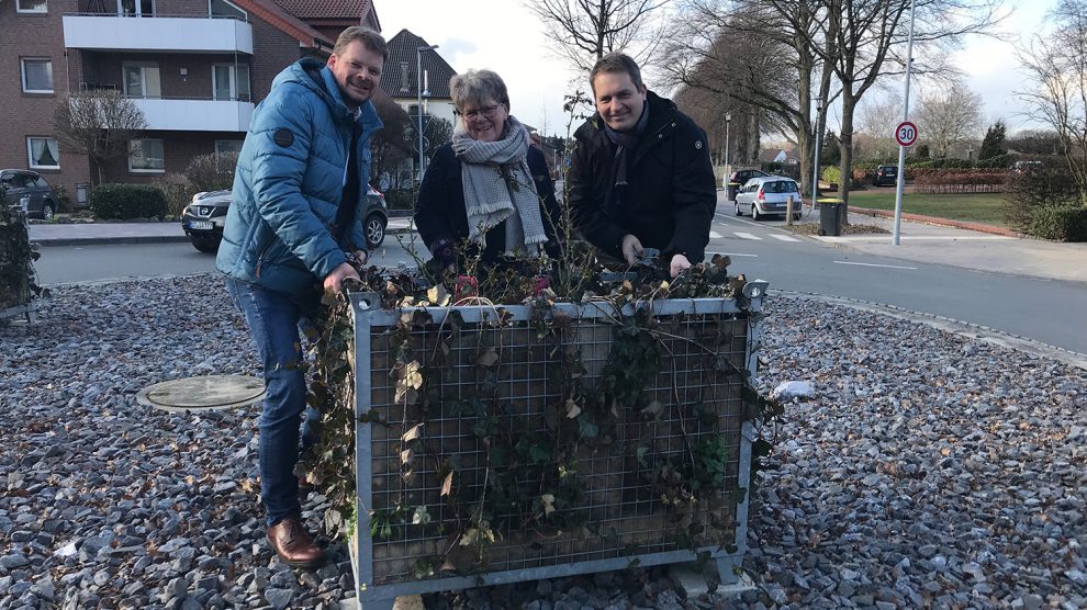 Sollte attraktiver aussehen: Der sogenannte Niedersachsenkreisel in der Ortsmitte. Foto: UWG Wallenhorst