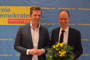 Matthias Seestern-Pauly (links) und Michael Lübbersmann. Foto: FDP Osnabrück-Land
