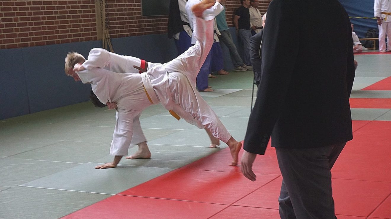 Das Judoteam von Blau-Weiss Hollage kämpfte hoch motiviert am ersten Kampftag der Bezirksliga Weser-Ems, holte jedoch keine Punkte. Foto: Blau-Weiss Hollage