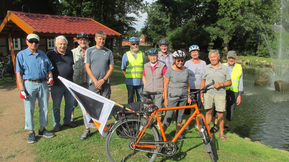 Die Reisegruppe bei ihrer Pause in Lahn. Foto: Hubert Wächter / Kolpingsfamilie Hollage