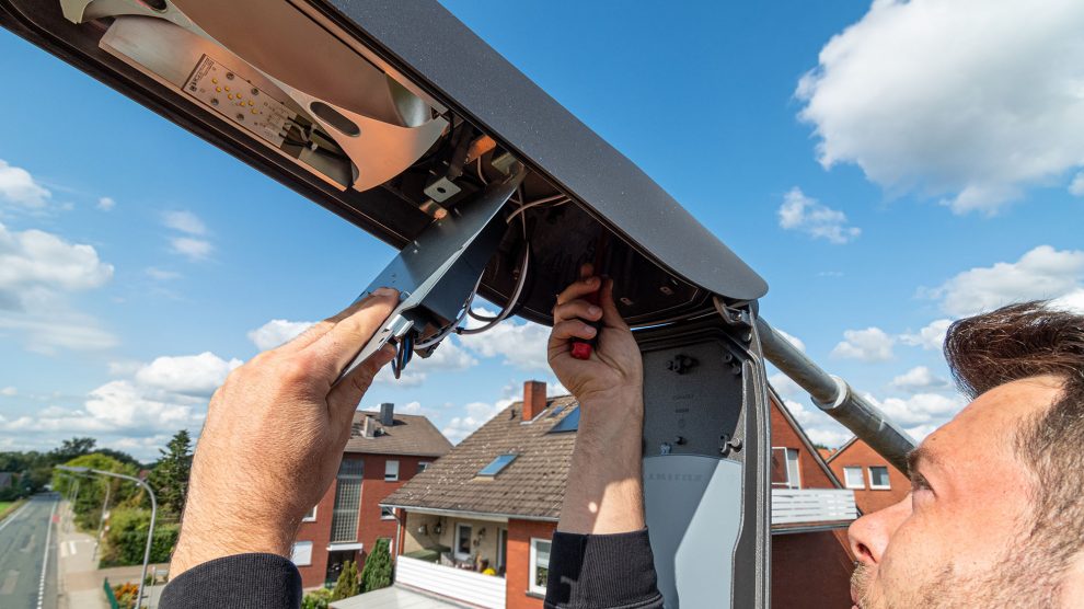 Mit energiesparender LED-Technik werden jetzt die Hansastraße und der Fürstenauer Weg beleuchtet. Foto: Gemeinde Wallenhorst / Thomas Remme