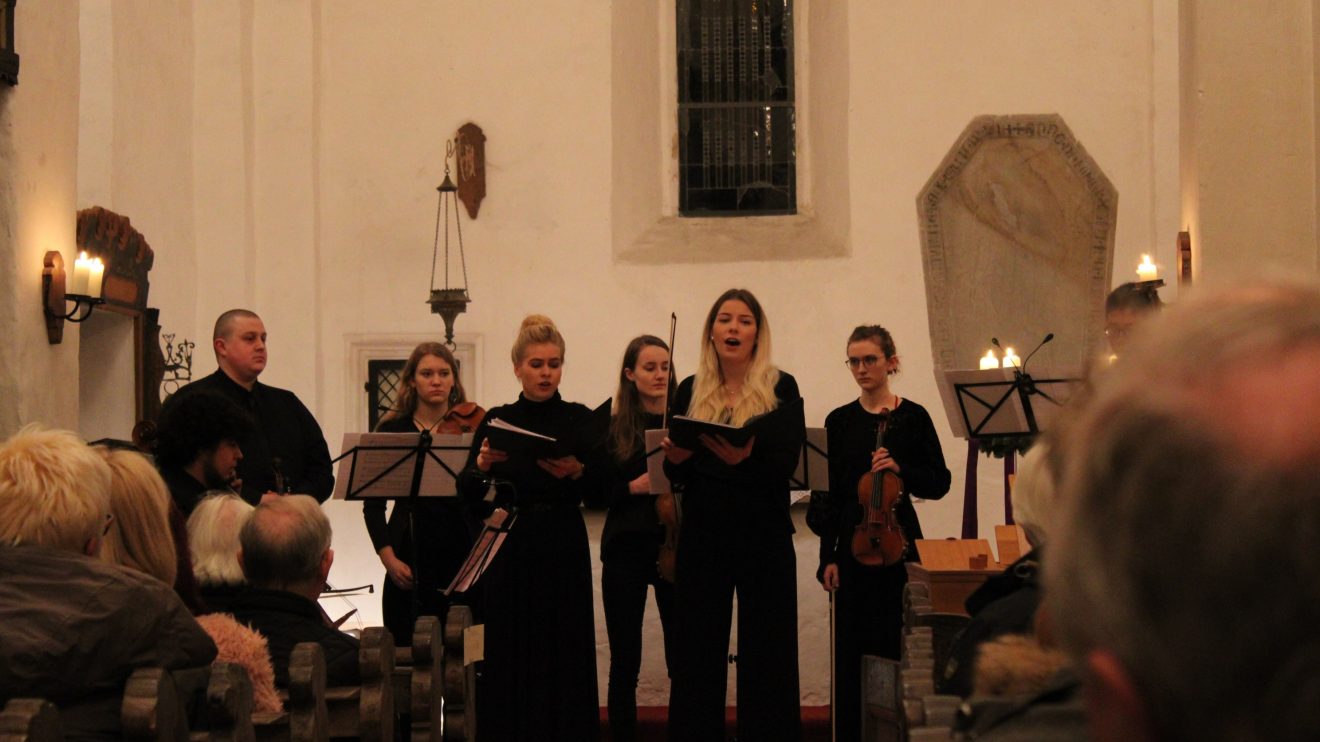 Am vergangenen Donnerstag präsentierte das Institut für Musik der Hochschule Osnabrück in der Alten Alexanderkirche in Wallenhorst das Semesterabschlusskonzert des Bereichs Vokale Kammermusik. Foto: Dominik Lapp, kulturfeder.de