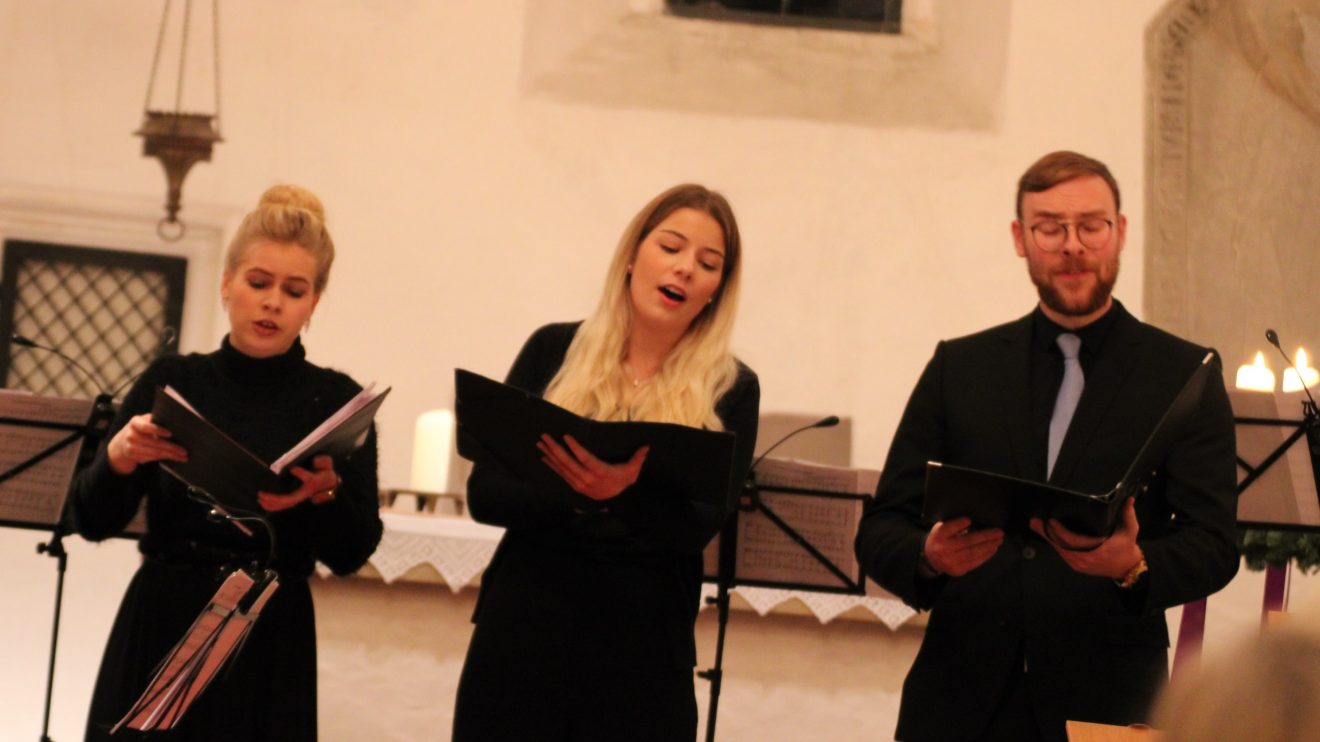 Am vergangenen Donnerstag präsentierte das Institut für Musik der Hochschule Osnabrück in der Alten Alexanderkirche in Wallenhorst das Semesterabschlusskonzert des Bereichs Vokale Kammermusik. Foto: Dominik Lapp, kulturfeder.de