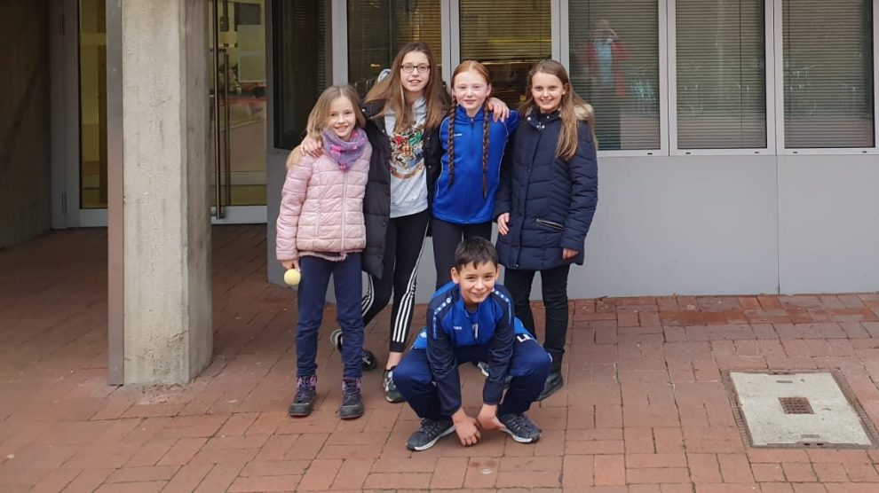 Die vier Judoka von Blau-Weiss Hollage am Champ-Camp des Niedersächsischen Judo Verbandes in Hannover. Foto: Blau-Weiss Hollage