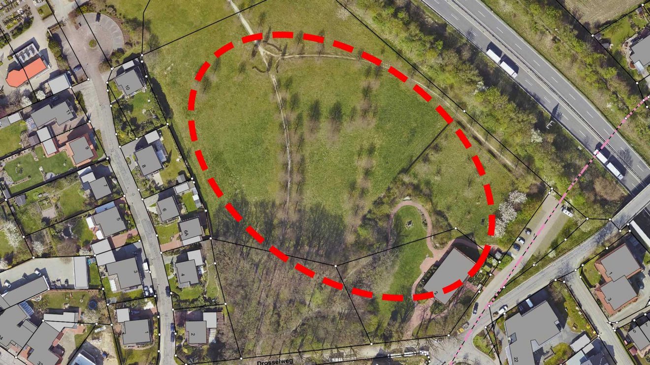 Für den geplanten Mehrgenerationenpark steht in unmittelbarer Nähe zur Hofstelle Duling eine Fläche von rund 10.000 Quadratmetern zur Verfügung. Bild: Gemeinde Wallenhorst