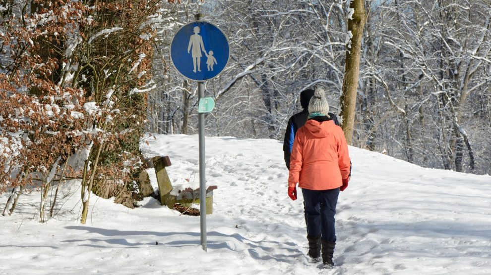 Eine Winterwanderung für die ganze Familie bietet die Kolpingsfamilie Hollage an. Symbolfoto: Pixabay / Antranias